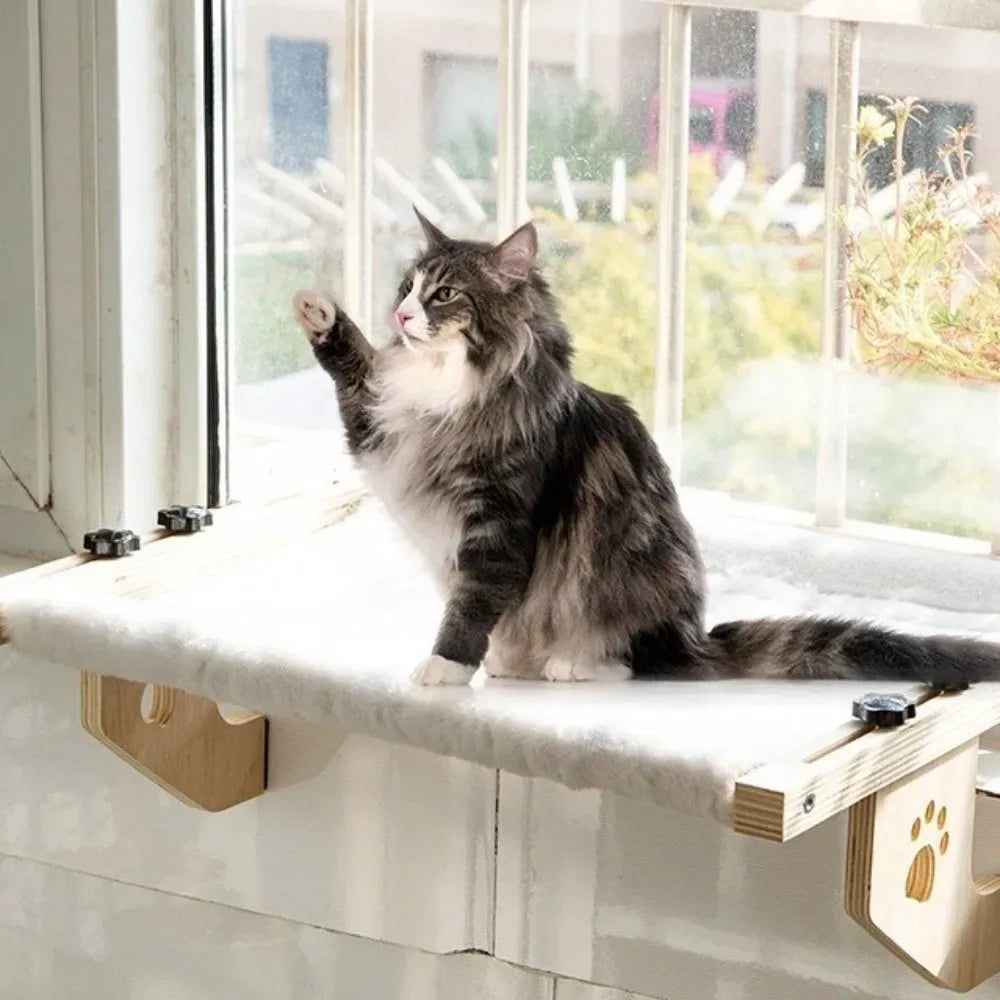 Lit Suspendu en Bois pour Chat