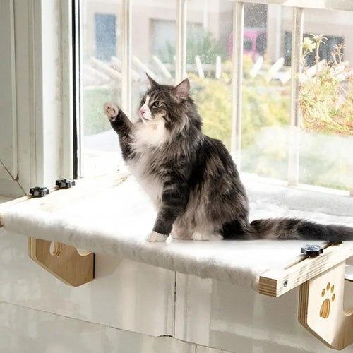 Lit Suspendu en Bois pour Chat