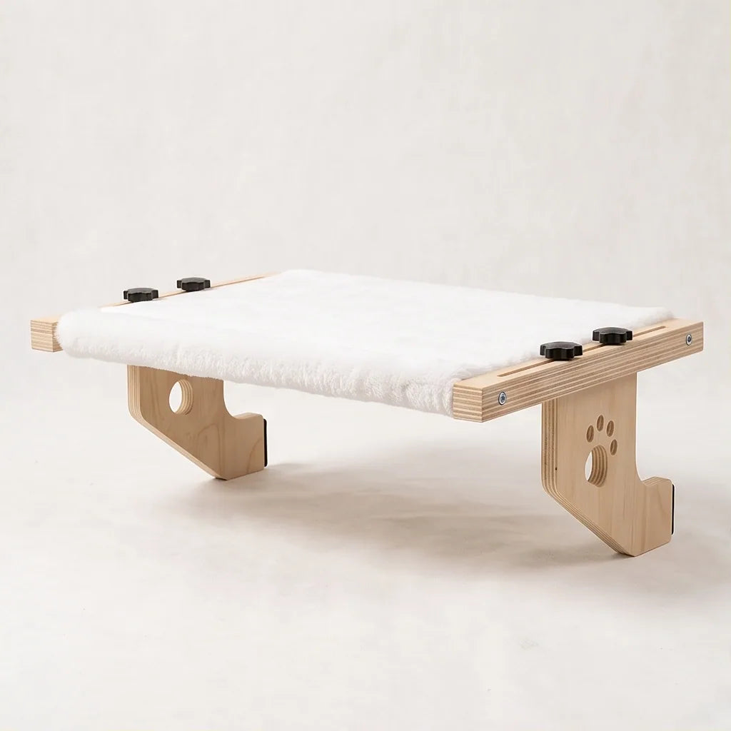 Lit Suspendu en Bois pour Chat