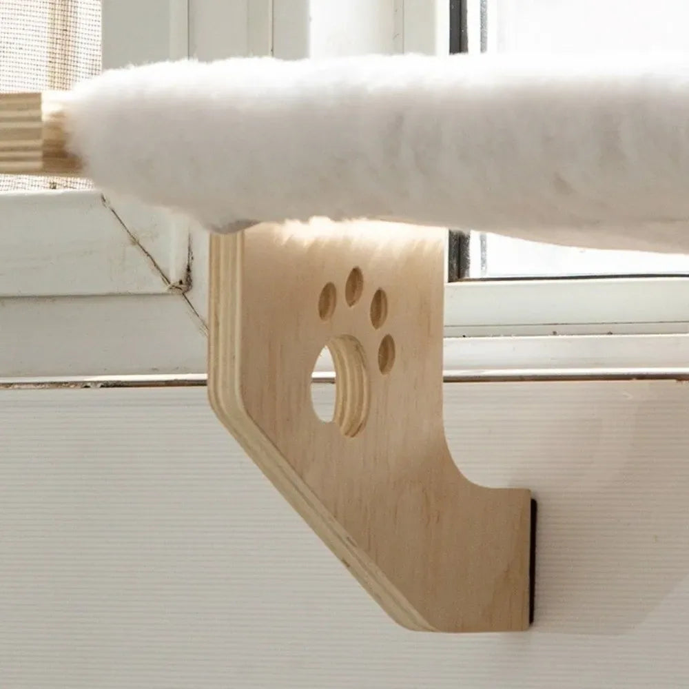 Lit Suspendu en Bois pour Chat